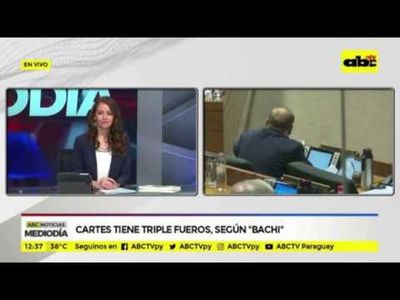 Cartes tiene triple fueros, según “Bachi”