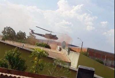 Tras 6 horas de combate, controlan incendio donde se estrelló helicóptero
