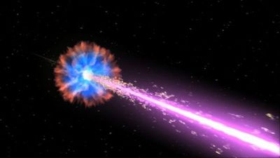 Detectan la forma más energética de luz en un estallido de rayos gamma