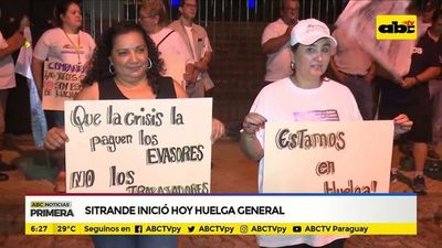 Sitrande inició hoy huelga general