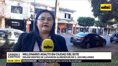Millonario asalto e Ciudad del Este