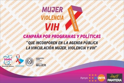 Ministerio lanzará la campaña “Mujer, violencia y VIH”