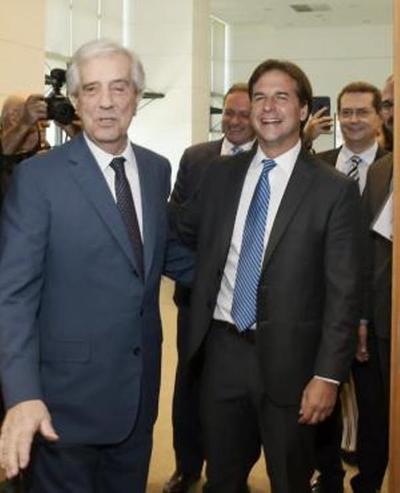 Lacalle Pou se entrevistó con Tabaré y se mostró partidario de flexibilizar el Mercosur