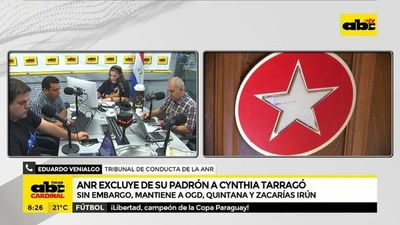 ANR excluye de su padrón a Cynthia Tarragó
