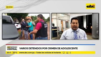 Varios detenidos por crimen de adolescente
