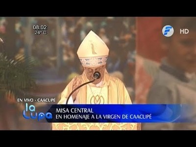 Dura carta del monseñor Valenzuela tras la misa de Caacupé