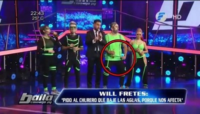 El gesto de "El Churero" durante su pelea con Cimarro