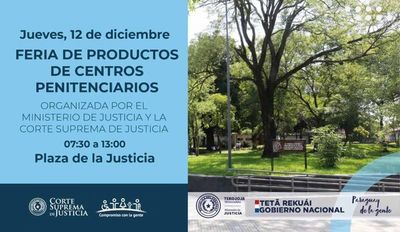 Centros penitenciarios expondrán productos