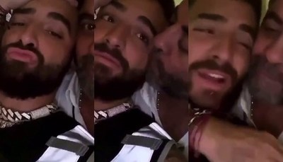 Viralizan vídeo de Maluma a los besos con un hombre