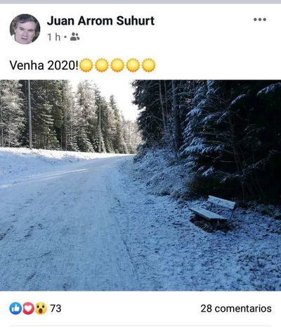 Arrom recibe el 2020 en medio de la nieve de Finlandia