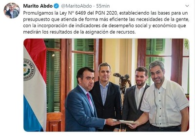 ¿Medirán el buen uso de dinero público? Abdo dice que sí, pero su primer balance desata dudas