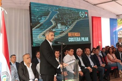 Abdo se jacta de las obras que hizo y que “va a realizar”, dedicándose la frase “desastre ko Marito”