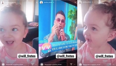 Así reaccionaba Melody ante la presencia de Will en televisión