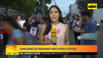 Familiares de Fernando Báez piden justicia