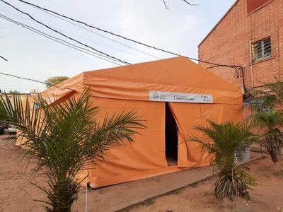 Habilitan carpa climatizada para pacientes con síntomas de dengue en San Lorenzo