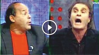Feroz pelea entre Cabañas y Ruggeri en la Tv Argentina (Vídeo)