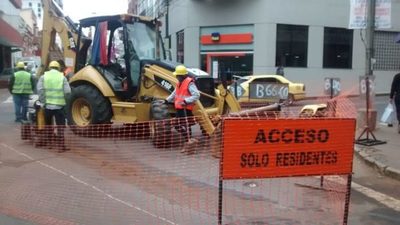 Rehabilitarán calles intervenidas por alcantarillado sanitario en Asunción