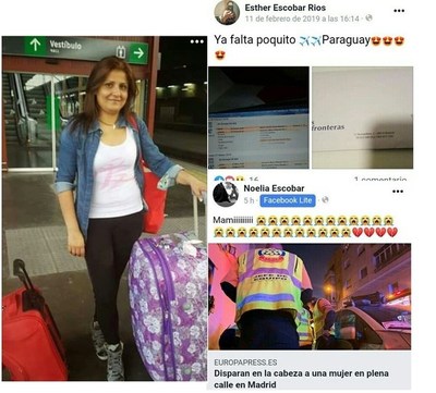 España: asesinaron a compatriota horas antes de abordar vuelo que la traería de vacaciones a Paraguay