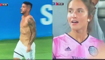 La celebración viral del "Pollo" y la reacción de una hincha
