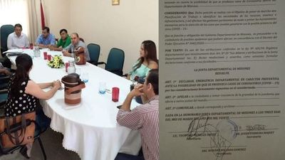 Misiones; Junta Departamental declara "emergencia departamental" ante posible propagación del COVID-19