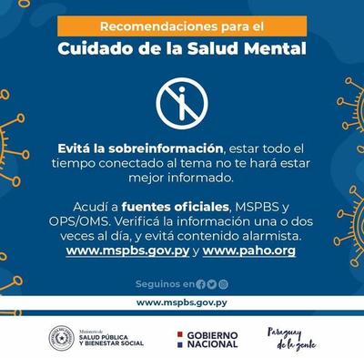 Profesional advierte que es importante cuidar la salud mental en épocas de coronavirus