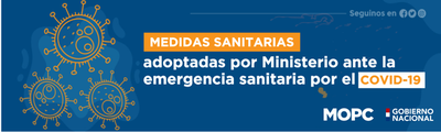 Obras Públicas cumple protocolo sanitario del coronavirus