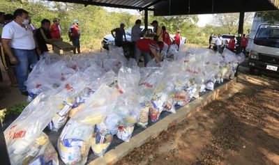 Central distribuye kits de alimentos para Semana Santa a familias carenciadas.