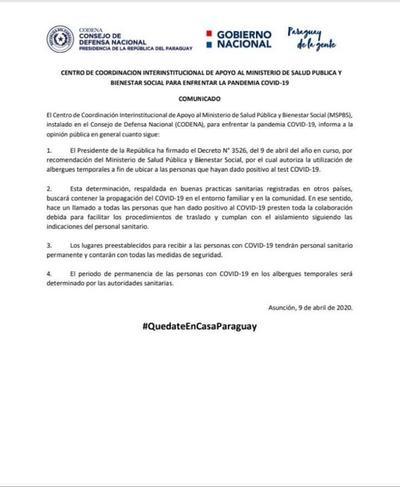 Mazzoleni aclara confusión que generó decreto sobre cuarentena