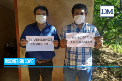 Misiones sin COVID 19; !los dos roseños infectados ya están recuperados!