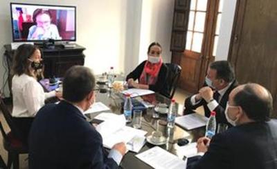 Gobierno y embajadores de la UE, abordaron soluciones humanitarias al coronavirus
