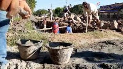 Reanudan construcción de desagüe pluvial