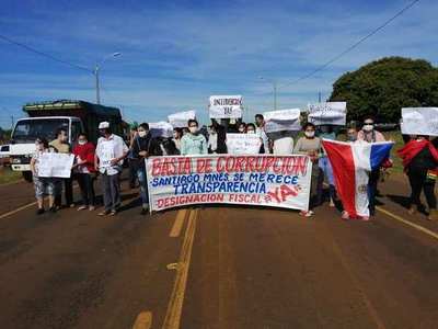 Santiagueños cerraron ruta exigiendo transparencia en la Municipalidad y piden designación fiscal para investigar al intendente